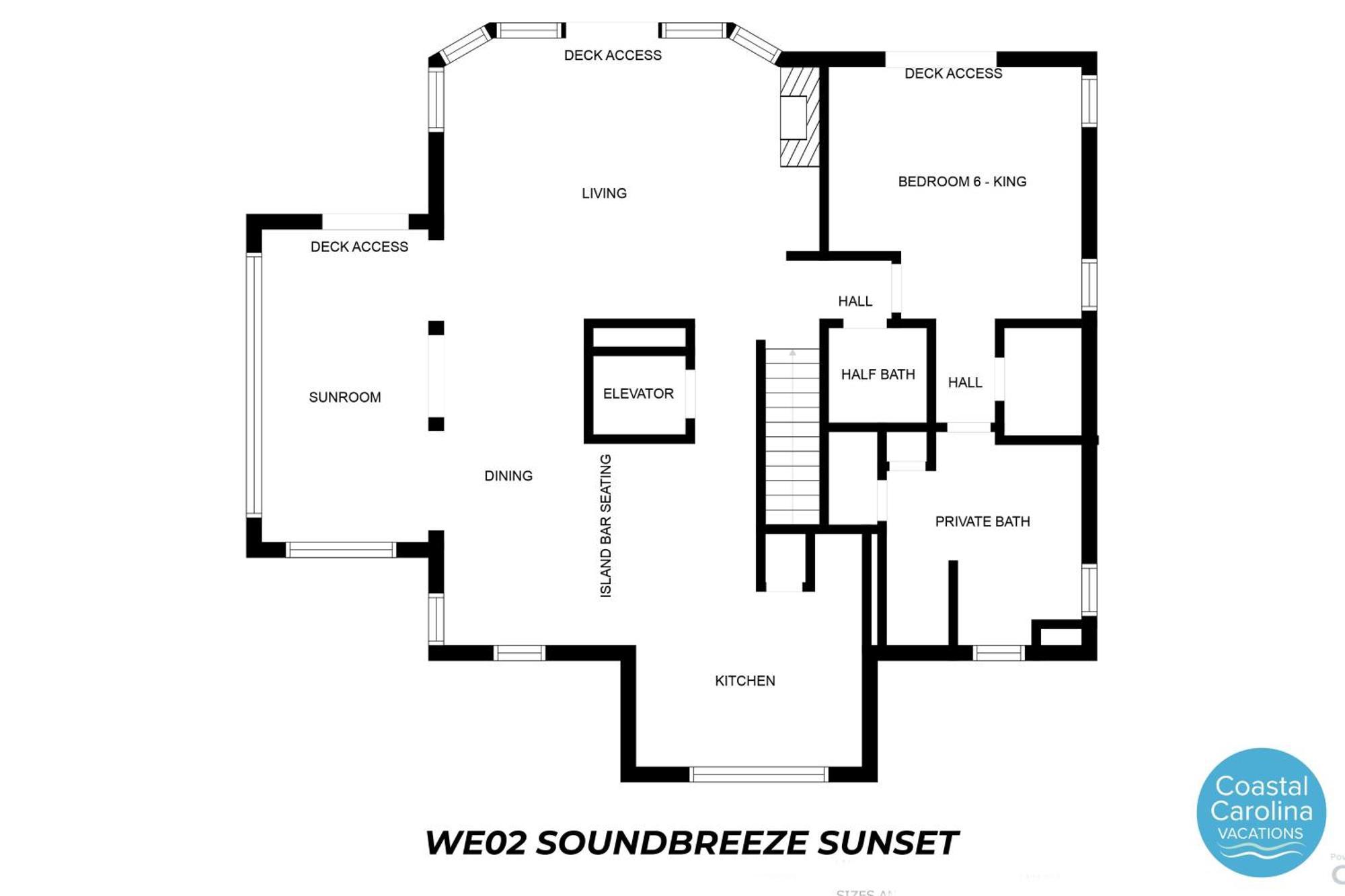 We02 Soundbreeze Sunset Holiday home Nags Head