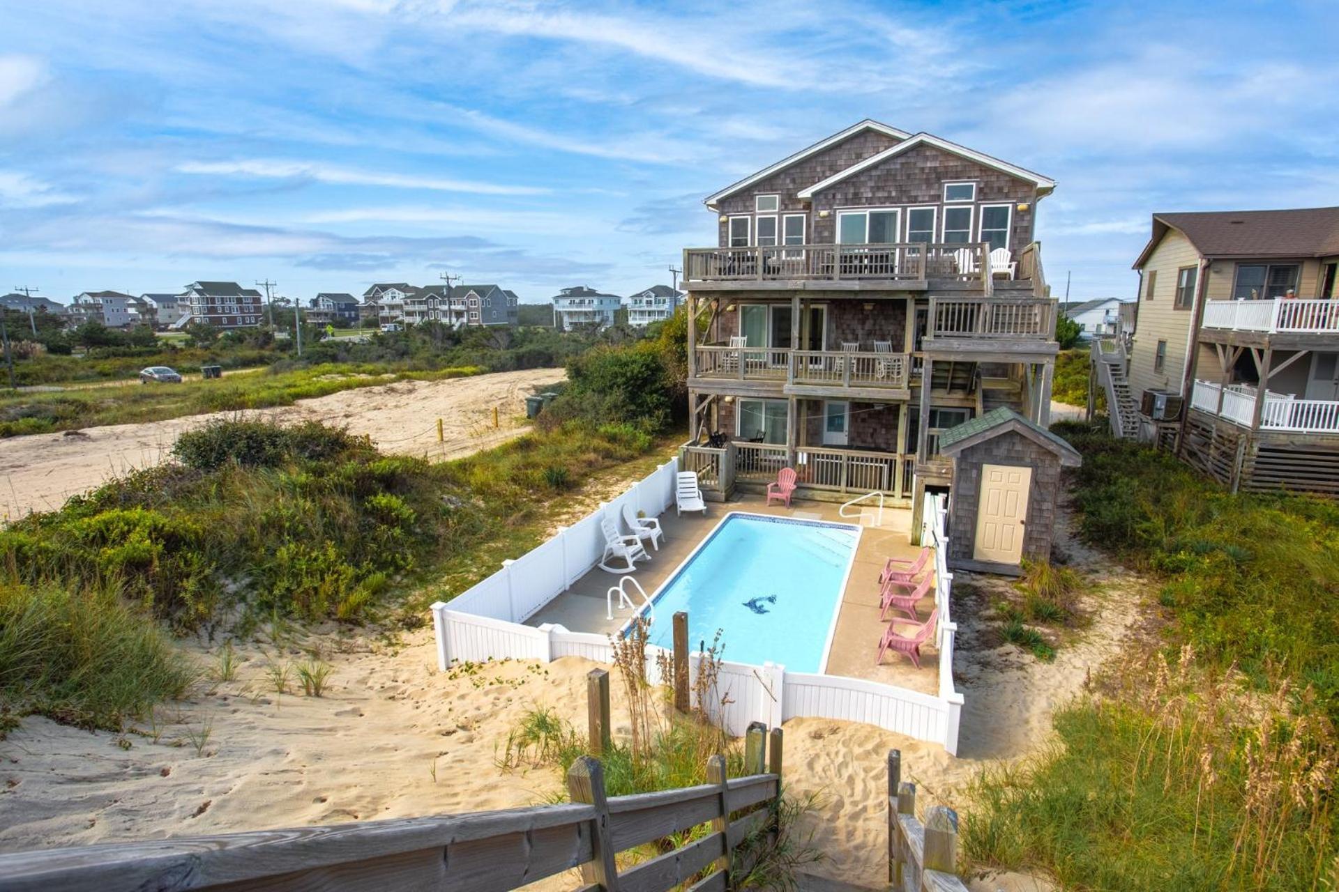 7076 Jmj Seascape Oceanfront Pool Hot Tub Nags Head