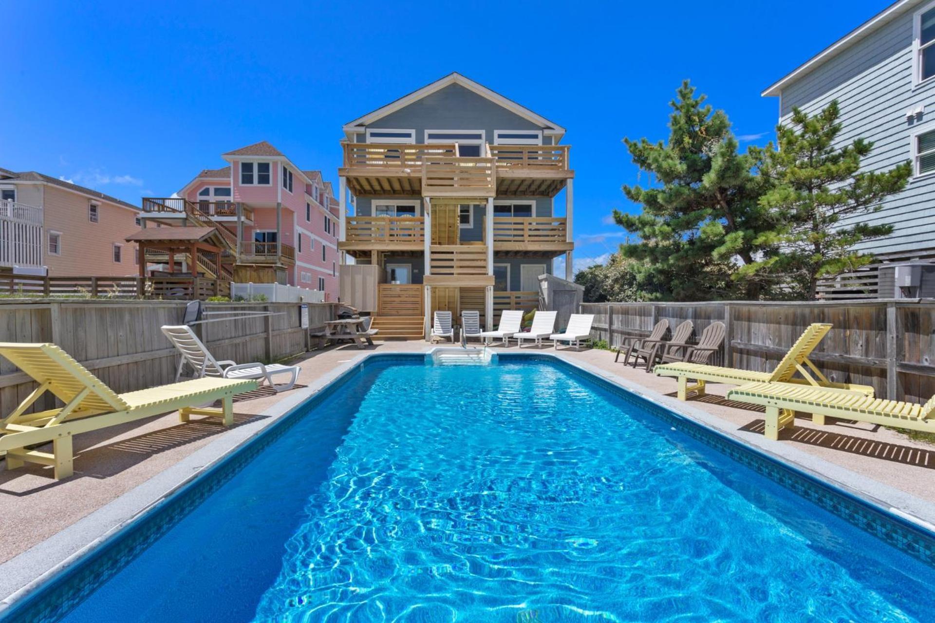 7081 Southern Breeze Oceanfront Pool Hot Tub Nags Head