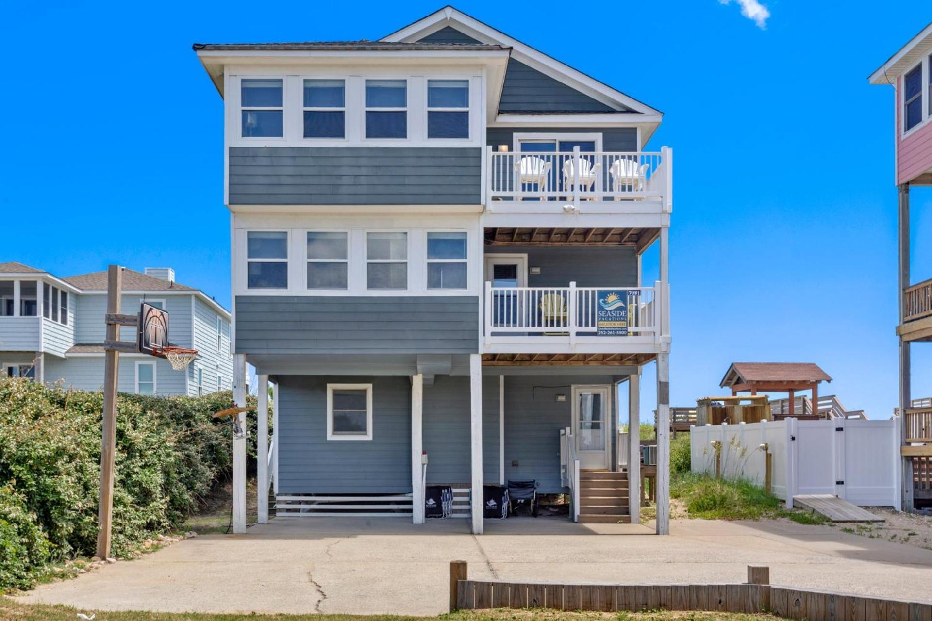 7081 Southern Breeze Oceanfront Pool Hot Tub * Nags Head