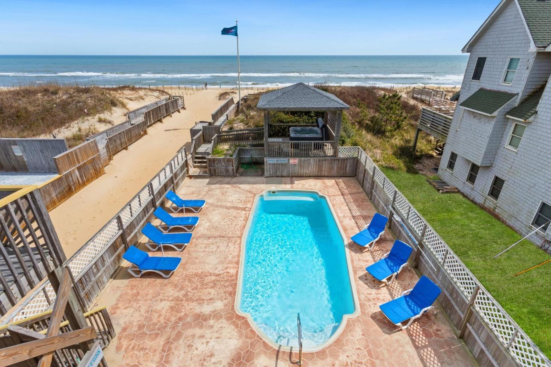 7005 Obx Attitude Oceanfront Pool * Nags Head
